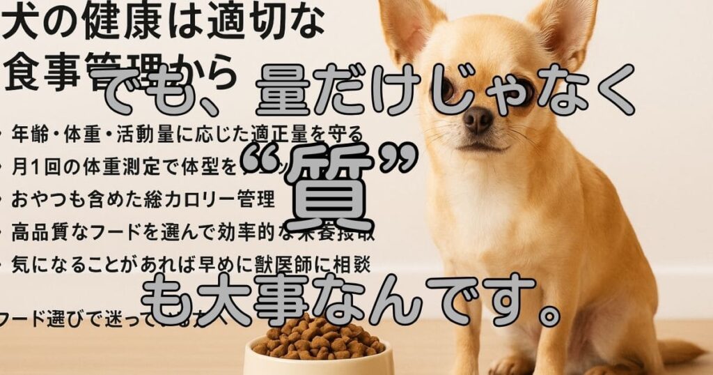 チワワ 餌の量 何グラム