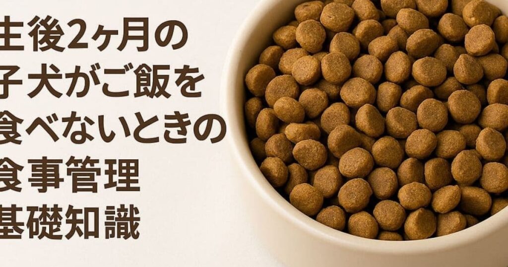 子犬 ご飯 食べない 2ヶ月