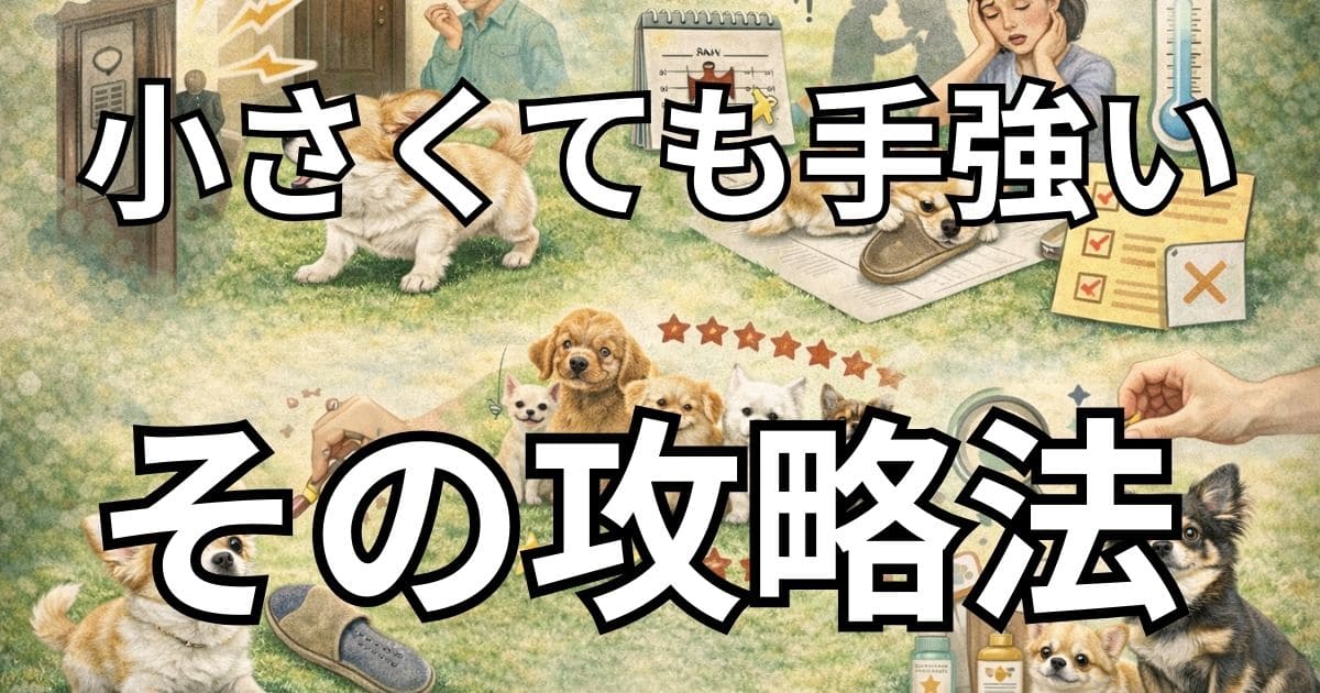 チワワ初心者の悩みと対策を表した図解