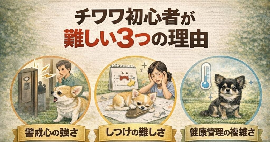 チワワ飼育が難しい理由をまとめた図解