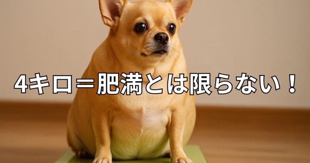チワワ体重4キロ