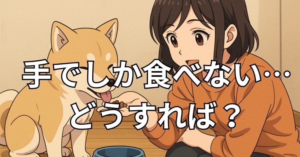 犬 ご飯食べない 手で あげると食べる