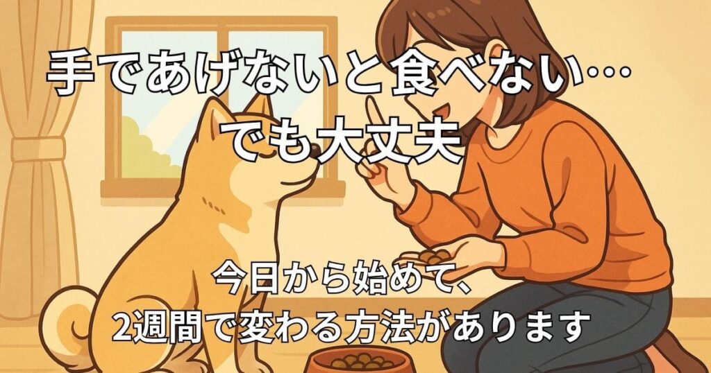 犬 ご飯食べない 手で あげると食べる