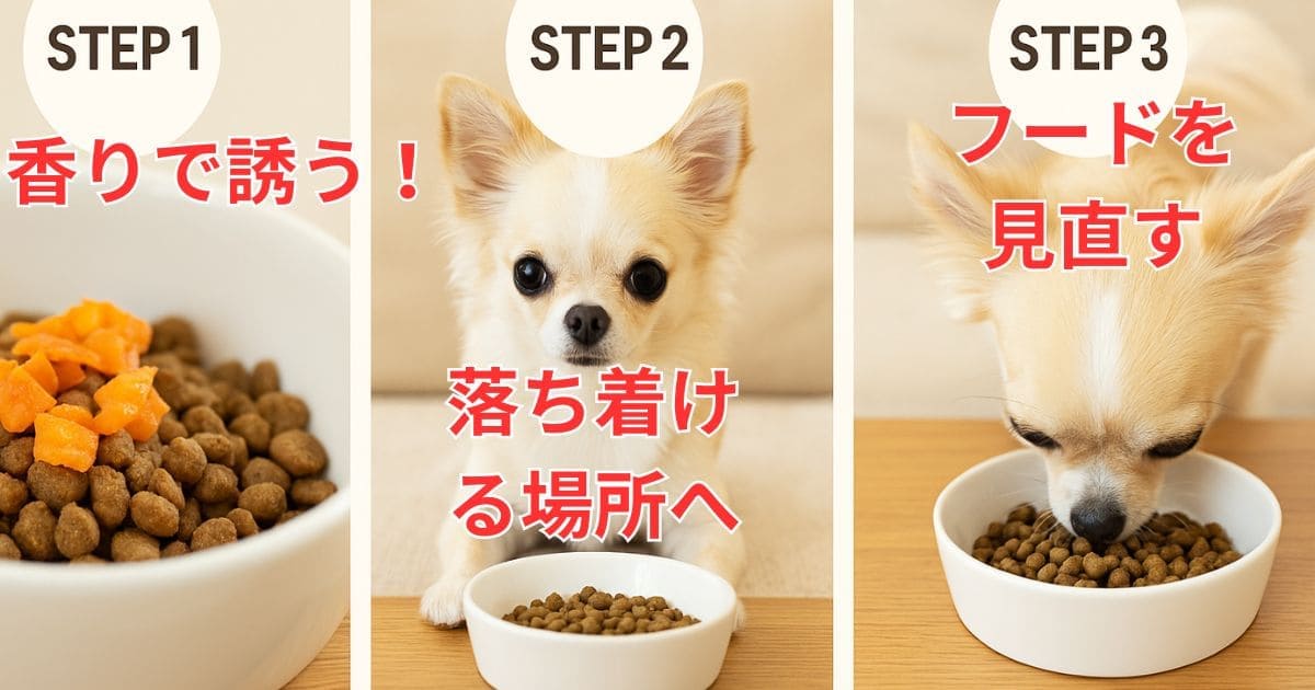 チワワ ドッグフード 食べない 対処法 3ステップ