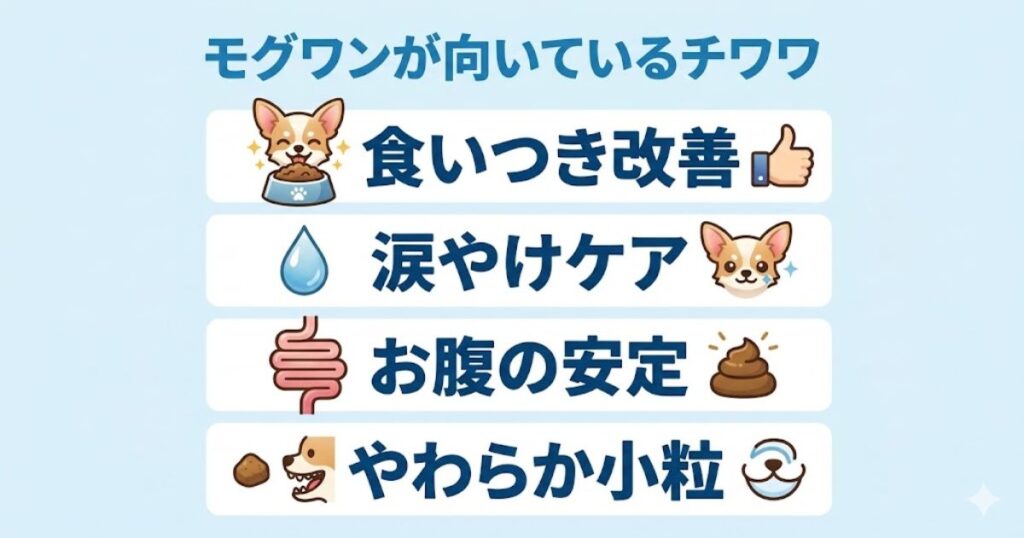 モグワンが向いている悩み図解