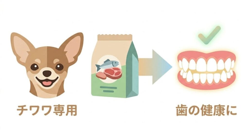 チワワの歯の健康の図解