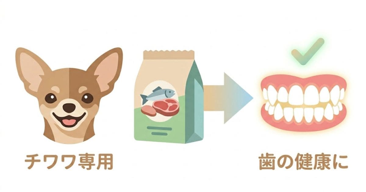 チワワの歯の健康の図解