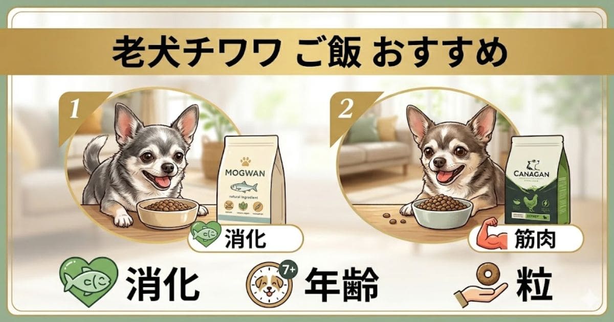 老犬チワワおすすめご飯図解