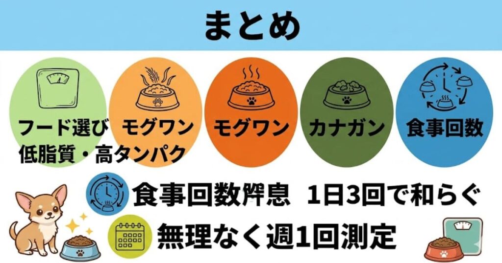 チワワのダイエット要点