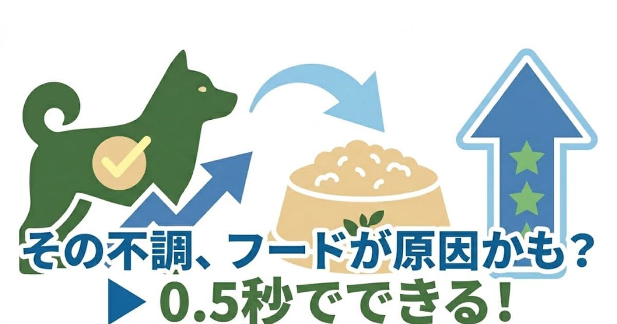 愛犬の気になる体調、毎日のごはんで変わる？フード選びの新基準の図解